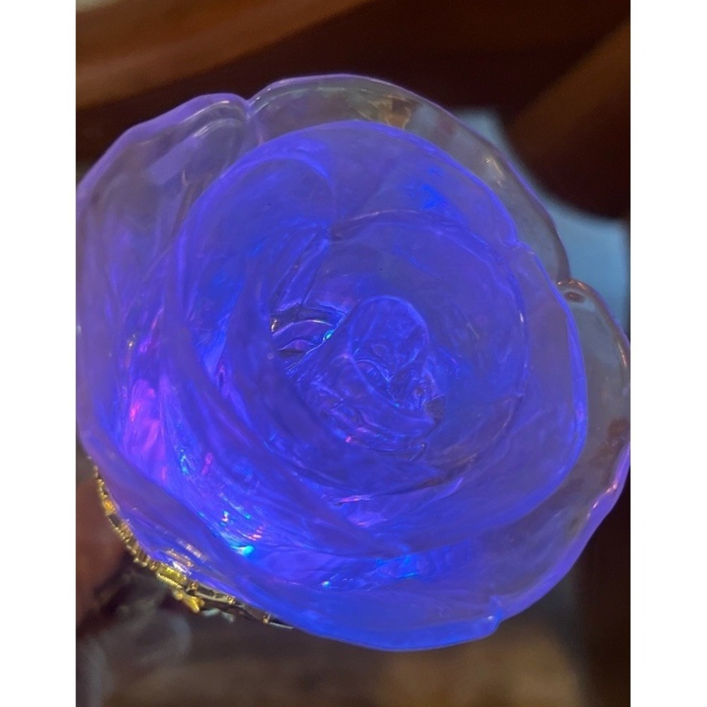 Disney Store Beauty and the Beast‎ Princess Belle Gold Light Up Rose Wand Tested - Picture 5 of 9